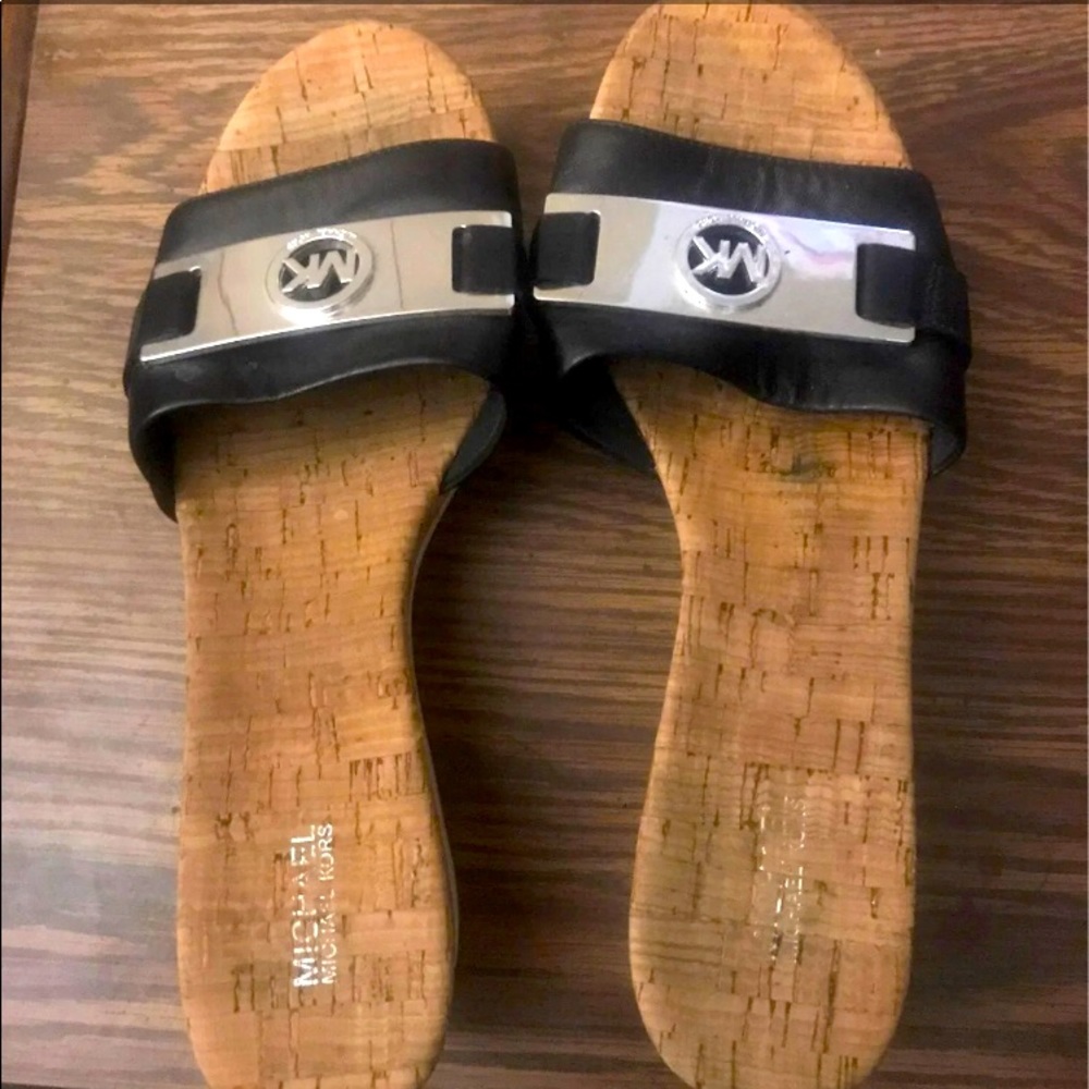 Michael Kors Slip on Wedge Sandals-Size 9